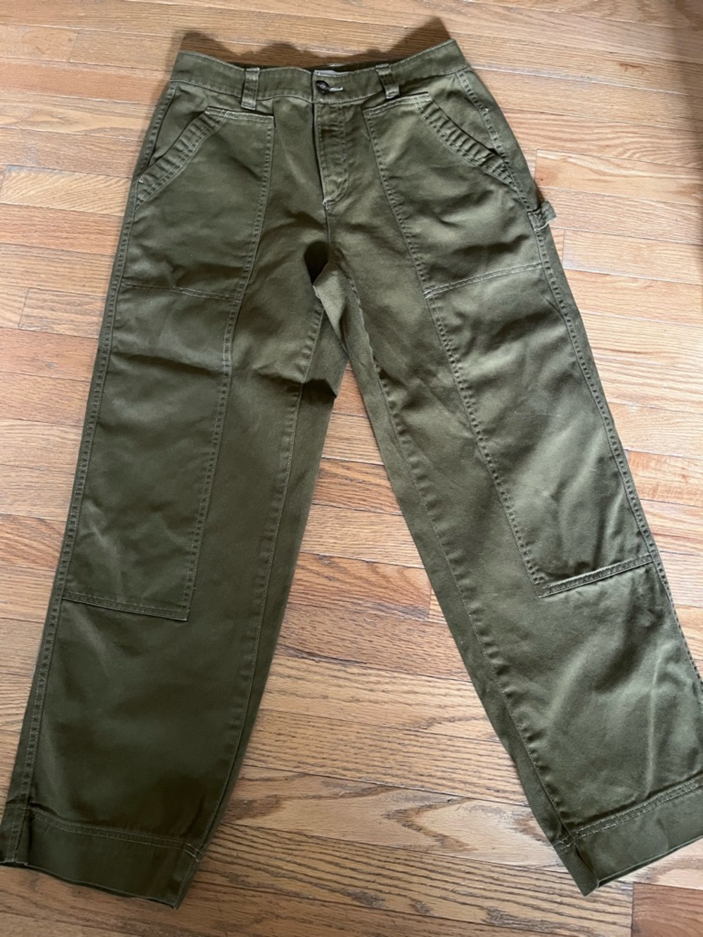 Old Navy Olive Utility Straight-Leg Cargo Pants
